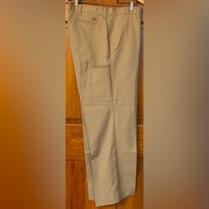 Dickies Khaki Tan Straight Leg Work Pants Snap Hip Pocket  Size 42 x 32 NWT!